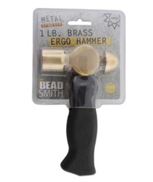 Beadsmith Mini Chasing Hammer, 29mm Domed & 13.5 Ball Pein Faces, 1 Piece