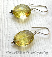 Load image into Gallery viewer, Lemon Quartz Earrings in Sterling Silver
