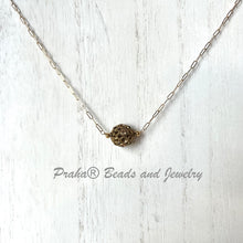 Load image into Gallery viewer, Swarovski Crystal Filigree Encrusted Gold Necklace in 14K Gold Fill
