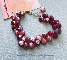 Load image into Gallery viewer, Purple Moonstone Briollet Bracelet in Sterling Silver
