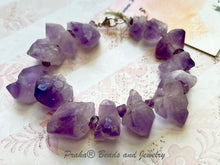 Load image into Gallery viewer, Amethyst Nugget Bracelet in Sterling Silver

