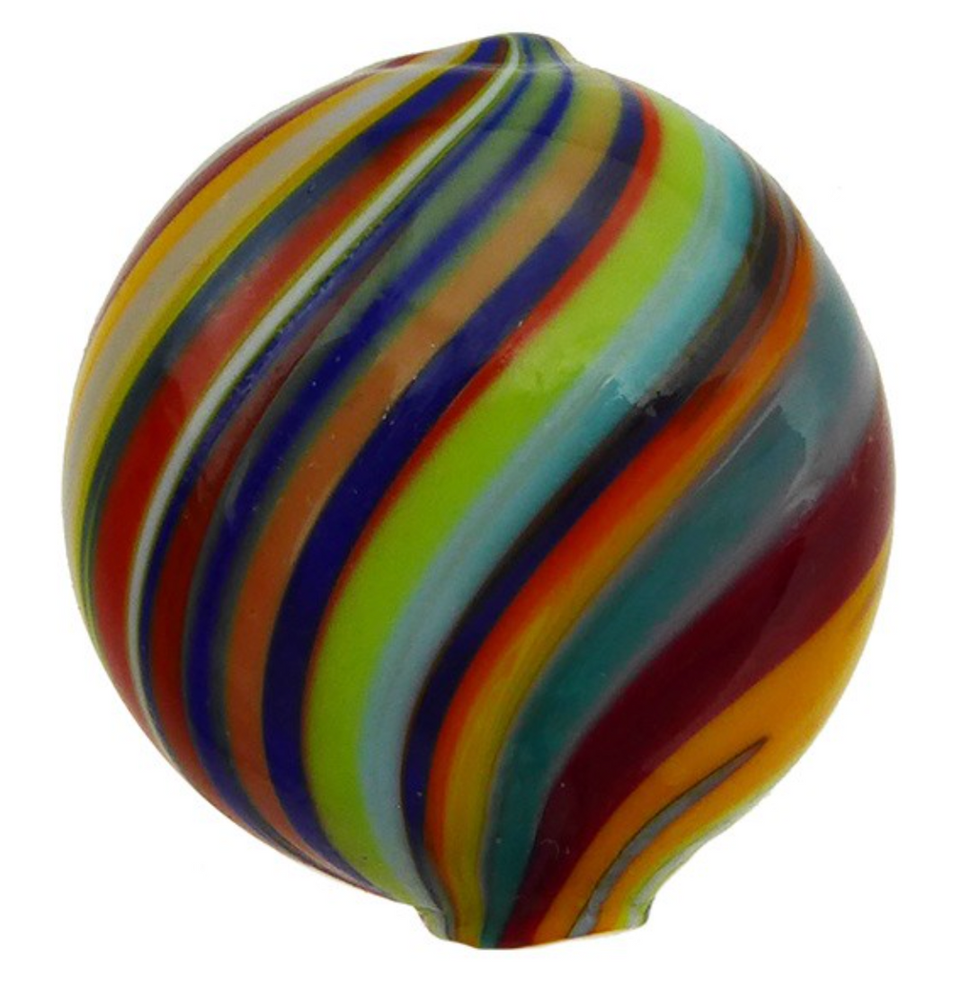 Murano Glass Bead Mouth Blown Carnevale Penny 20MM