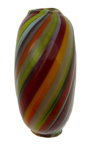 Murano Glass Bead Mouth Blown Carnevale Penny 20MM