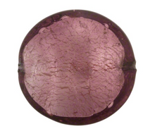 Load image into Gallery viewer, Murano Glass Purple Disc, 20MM
