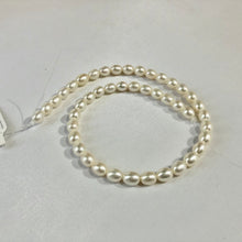 Load image into Gallery viewer, White Oval Freshwater Pearls, 5MM
