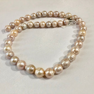 Large 10mm Round Pastel Freshwater Pearls