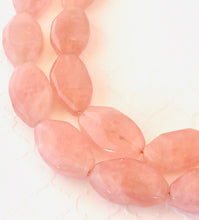 Load image into Gallery viewer, Large Smooth Faceted Rose Quartz Nuggets, 26 MM x 15 MM
