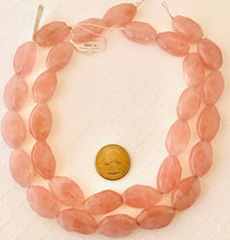 Load image into Gallery viewer, Large Smooth Faceted Rose Quartz Nuggets, 26 MM x 15 MM
