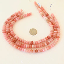 Load image into Gallery viewer, Pink Quartz Faceted Rondells, 10MM
