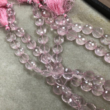 Load image into Gallery viewer, Rose Quartz Coins, 8&quot; Strand, 12MM
