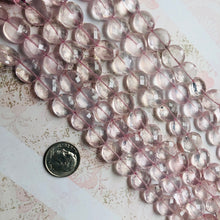 Load image into Gallery viewer, Rose Quartz Coins, 8&quot; Strand, 12MM
