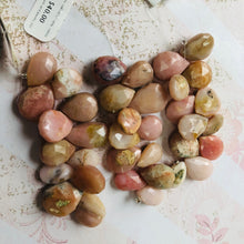 Load image into Gallery viewer, Pink Opal Briollets, Partial Strand, 12 MM x 15 MM
