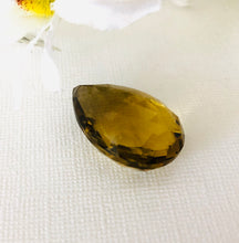 Load image into Gallery viewer, Huge Whiskey Quartz Top-Drilled Briollet Pendant, 25 MM
