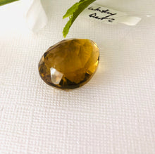 Load image into Gallery viewer, Huge Whiskey Quartz Top-Drilled Briollet Pendant, 28 MM

