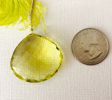 Load image into Gallery viewer, Huge Lemon Quartz Top-Drilled Teardrop Pendant, 55 Carats
