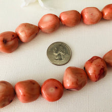 Load image into Gallery viewer, Large Pink Bamboo Coral Nuggets, 20 MM x 26 MM
