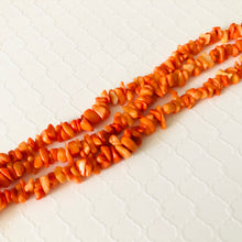 Load image into Gallery viewer, Orange Bamboo Coral Chips, 3 MM x 7 MM
