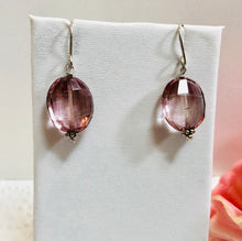 Load image into Gallery viewer, Mystic Pink Quartz Earrings in Sterling Silver
