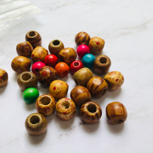Wooden Jacaranda Beads