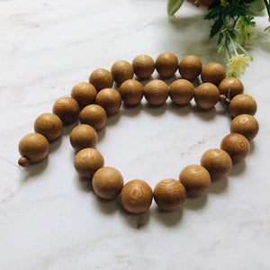 Round Wood Beads, 15 MM