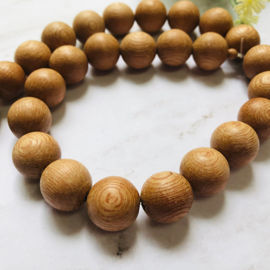 Round Wood Beads, 15 MM