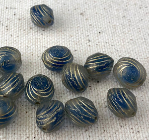 Saucer-Shaped Glass Beads, Various Colors, Czech 10MM