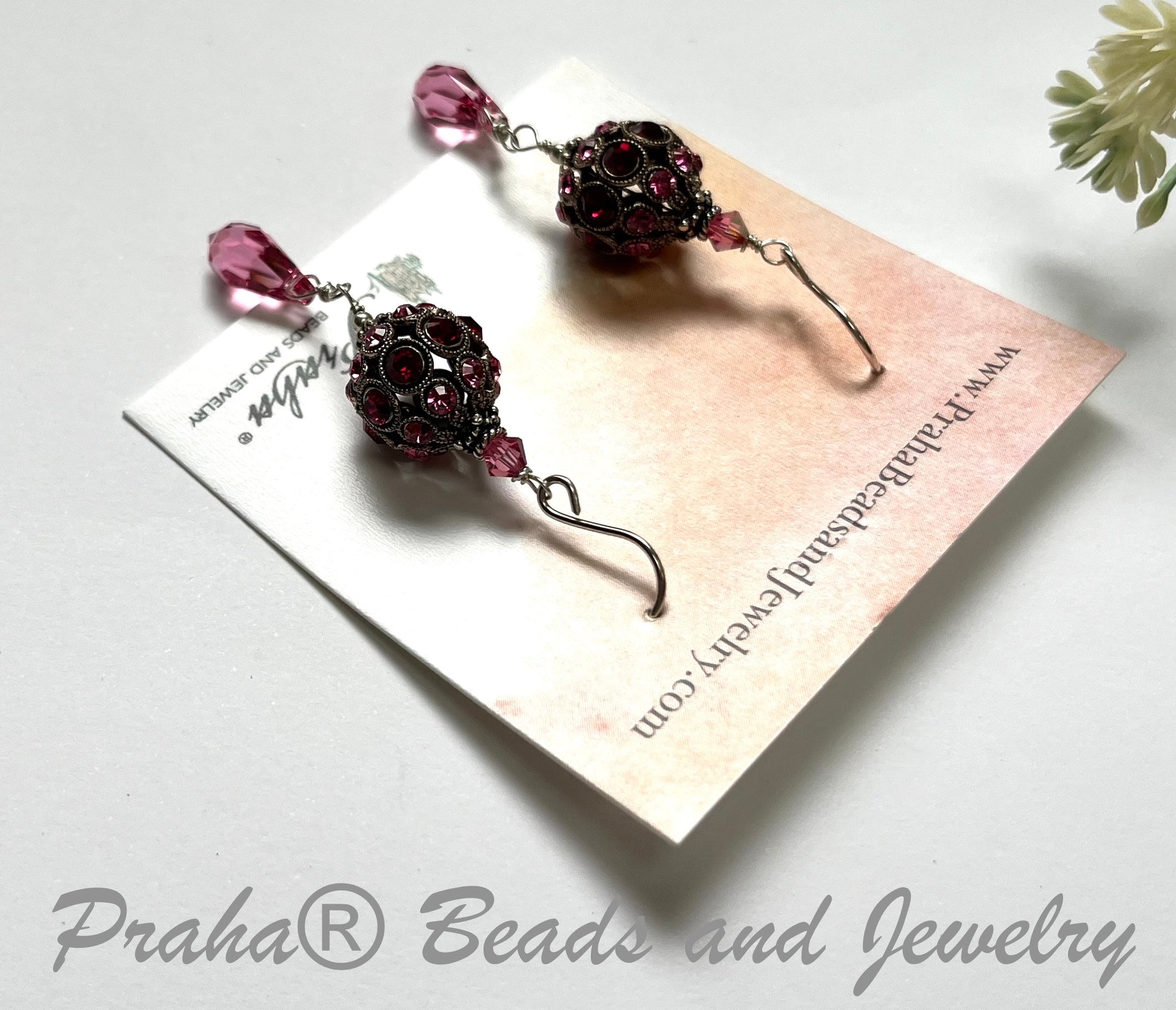 Faheema Pink Earrings – I Jewels