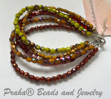 Load image into Gallery viewer, Czech Glass Multi-Strand African-Inspired Bracelet in Sterling Silver - SPECIAL PRICE!
