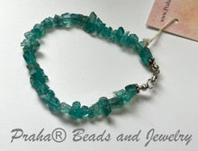 Load image into Gallery viewer, Apatite Chip Bracelet in Sterling Silver SPECIAL PRICE
