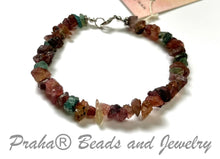 Load image into Gallery viewer, Pink Tourmaline Chip Bracelet in Sterling Silver
