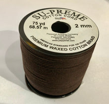 Load image into Gallery viewer, SU-PREME Black Cotton Cord, 75-YD, 2MM
