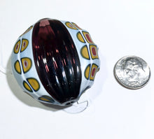 Load image into Gallery viewer, Blown and Sculpted Murano Glass Disc Bead, 40MM
