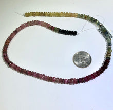 Load image into Gallery viewer, Tourmaline Rondell Strand 10&quot;
