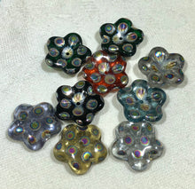 Load image into Gallery viewer, Puffed Flower Rainbow Beads, Czech 15MM
