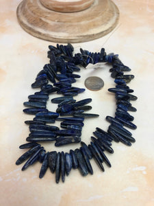 Lapis Lazuli, Long Chips, Graduated Length
