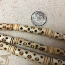 Load image into Gallery viewer, African Trade Beads Made of Bone, Tube Shape
