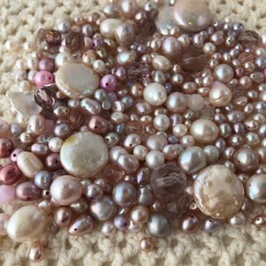 Pink and White Freshwater Pearl Mix