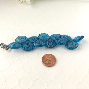 Clam Shell Beads, Various Colors, Czech 18MM