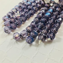 Load image into Gallery viewer, Lavender Cathedral Beads, Czech 8MM
