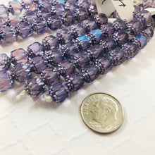 Load image into Gallery viewer, Lavender Cathedral Beads, Czech 8MM
