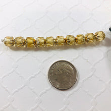 Load image into Gallery viewer, Yellow and Gold Cathedral Beads, Czech 6MM

