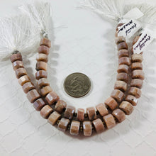Load image into Gallery viewer, Peach Moonstone Tire-Shape Beads, 10 MM
