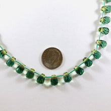 Load image into Gallery viewer, Green Quartz Top Drilled, 5 MM x 8 MM
