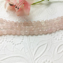 Load image into Gallery viewer, Rose Quartz Faceted Rounds, 6 MM
