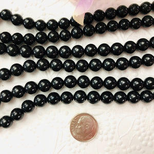 Black Spinel Rounds, 8MM