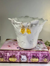 Load image into Gallery viewer, Gold Flower Murano Glass Earrings in 14K Gold Fill
