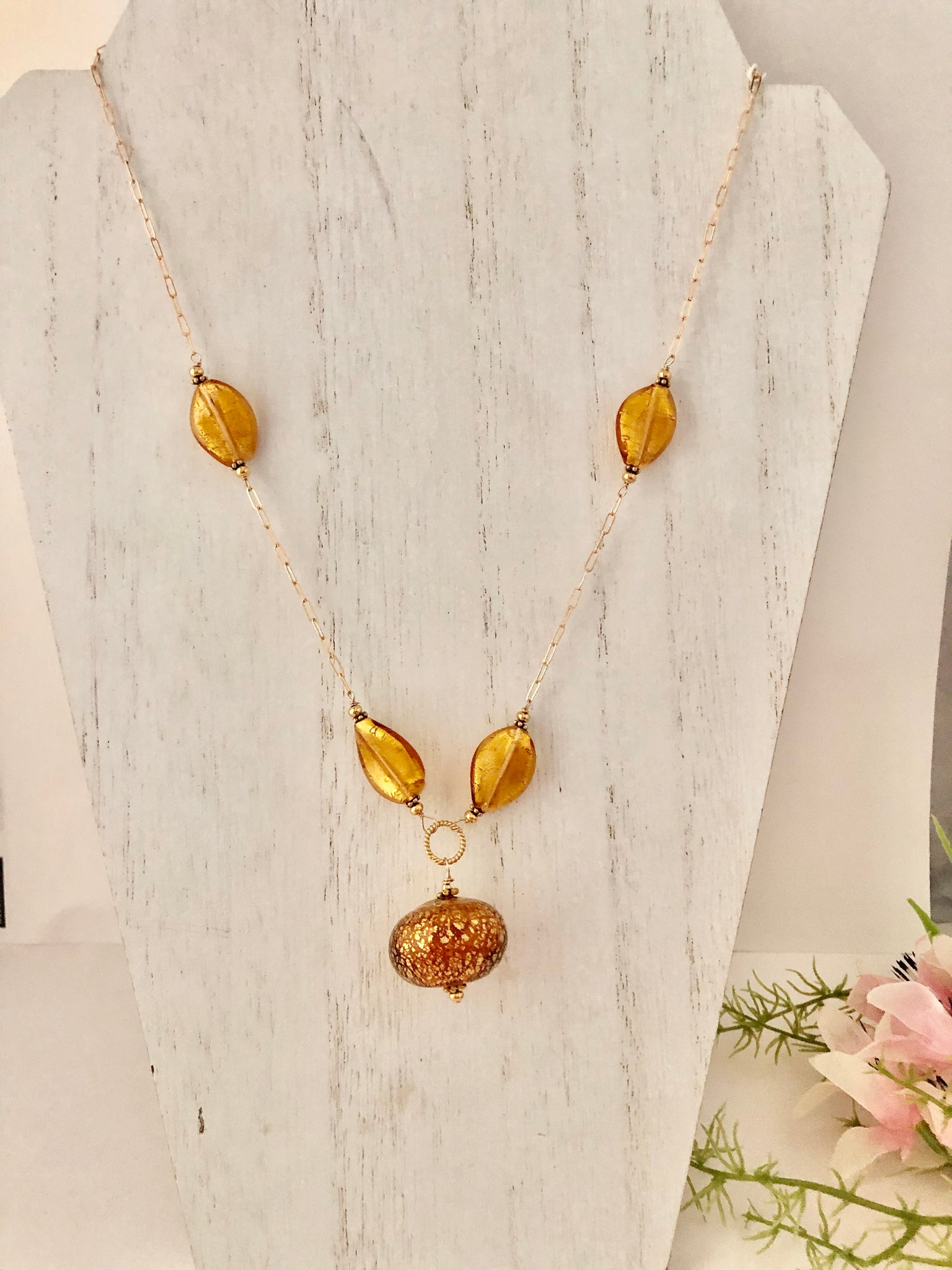 Necklace with sea green (jade, teal) Murano glass medium heart pendant –  Diana Ingram