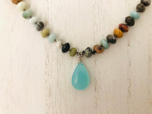 Load image into Gallery viewer, Chalcedony and Amazonite Necklace
