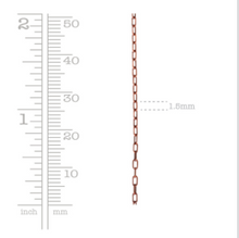 Load image into Gallery viewer, Nunn Design Textured Link Cable Chain Antique Silver, by the Foot
