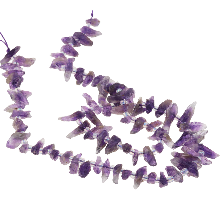 Amethyst Rough Top-Drilled Chips, 10 MM - 20 MM